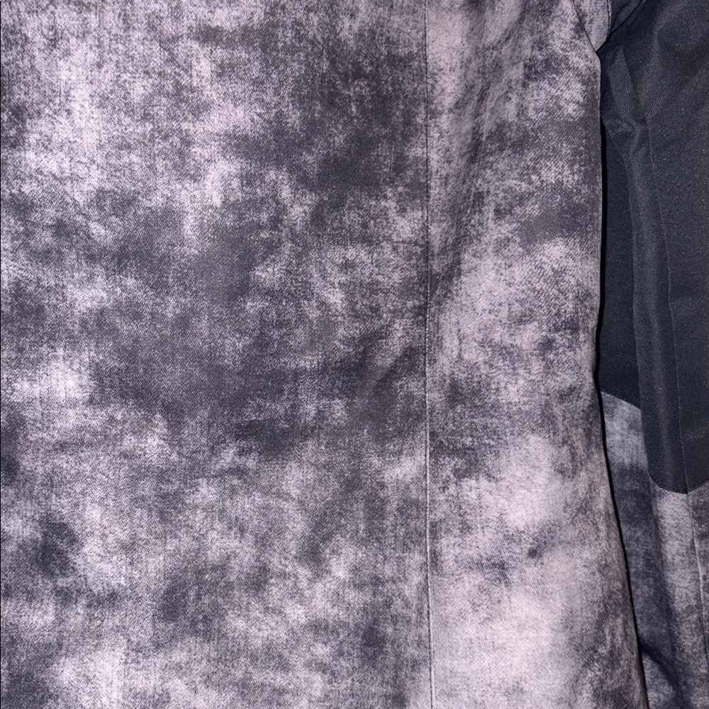 Volcom Black Patterned Hooded Ski Jacket - image 4